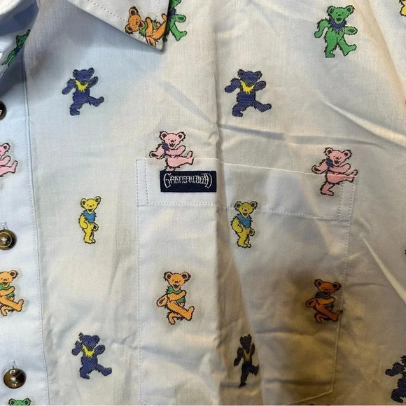 Grateful Dead section 119 dancing bears button up 5XL - Picture 5 of 7